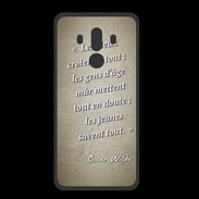 Coque  Huawei MATE 10 PRO PREMIUM Les vieux Sepia Citation Oscar Wilde