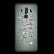 Coque  Huawei MATE 10 PRO PREMIUM Les vieux Vert Citation Oscar Wilde