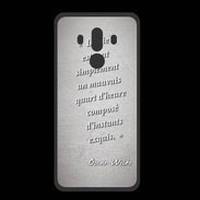 Coque  Huawei MATE 10 PRO PREMIUM Quart d'heure Gris Citation Oscar Wilde