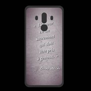Coque  Huawei MATE 10 PRO PREMIUM Sacrement amour Violet Citation Oscar Wilde