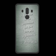 Coque  Huawei MATE 10 PRO PREMIUM Sacrement amour Vert Citation Oscar Wilde