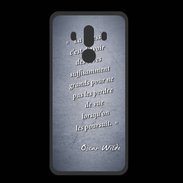 Coque  Huawei MATE 10 PRO PREMIUM Sagesse rêves Bleu Citation Oscar Wilde