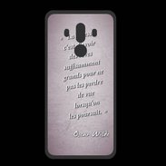 Coque  Huawei MATE 10 PRO PREMIUM Sagesse rêves Rose Citation Oscar Wilde