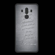 Coque  Huawei MATE 10 PRO PREMIUM Sagesse rêves Noir Citation Oscar Wilde