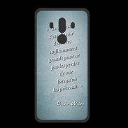 Coque  Huawei MATE 10 PRO PREMIUM Sagesse rêves Turquoise Citation Oscar Wilde