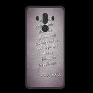 Coque  Huawei MATE 10 PRO PREMIUM Sagesse rêves Violet Citation Oscar Wilde