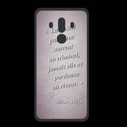 Coque  Huawei MATE 10 PRO PREMIUM Société rêveur Rose Citation Oscar Wilde