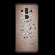 Coque  Huawei MATE 10 PRO PREMIUM Société rêveur Rouge Citation Oscar Wilde