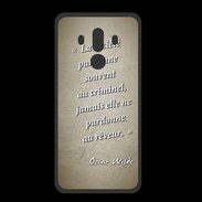Coque  Huawei MATE 10 PRO PREMIUM Société rêveur Sepia Citation Oscar Wilde