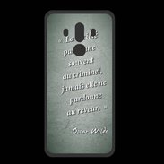 Coque  Huawei MATE 10 PRO PREMIUM Société rêveur Vert Citation Oscar Wilde