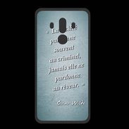 Coque  Huawei MATE 10 PRO PREMIUM Société rêveur Turquoise Citation Oscar Wilde