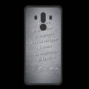 Coque  Huawei MATE 10 PRO PREMIUM Spectateur Noir Citation Oscar Wilde