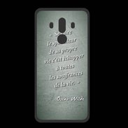 Coque  Huawei MATE 10 PRO PREMIUM Spectateur Vert Citation Oscar Wilde