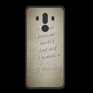Coque  Huawei MATE 10 PRO PREMIUM Survie mort Sepia Citation Oscar Wilde