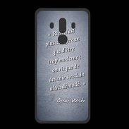 Coque  Huawei MATE 10 PRO PREMIUM Trop moderne Bleu Citation Oscar Wilde