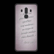 Coque  Huawei MATE 10 PRO PREMIUM Trop moderne Rose Citation Oscar Wilde