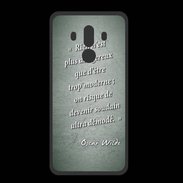 Coque  Huawei MATE 10 PRO PREMIUM Trop moderne Vert Citation Oscar Wilde