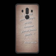 Coque  Huawei MATE 10 PRO PREMIUM Vérité pure Rouge Citation Oscar Wilde