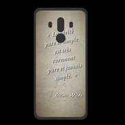 Coque  Huawei MATE 10 PRO PREMIUM Vérité pure Sepia Citation Oscar Wilde