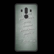 Coque  Huawei MATE 10 PRO PREMIUM Vérité pure Vert Citation Oscar Wilde