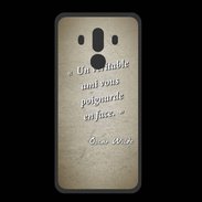 Coque  Huawei MATE 10 PRO PREMIUM Ami poignardée Sepia Citation Oscar Wilde