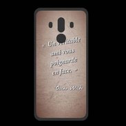 Coque  Huawei MATE 10 PRO PREMIUM Ami poignardée Rouge Citation Oscar Wilde