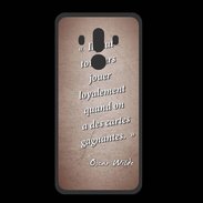 Coque  Huawei MATE 10 PRO PREMIUM Cartes gagnantes Rouge Citation Oscar Wilde