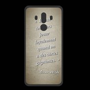 Coque  Huawei MATE 10 PRO PREMIUM Cartes gagnantes Sepia Citation Oscar Wilde