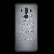 Coque  Huawei MATE 10 PRO PREMIUM Choix ennemis Noir Citation Oscar Wilde