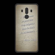 Coque  Huawei MATE 10 PRO PREMIUM Choix ennemis Sepia Citation Oscar Wilde