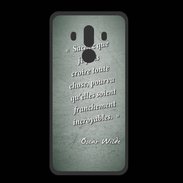 Coque  Huawei MATE 10 PRO PREMIUM Croire Vert Citation Oscar Wilde