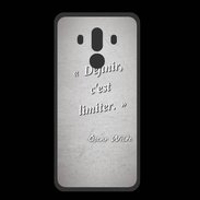Coque  Huawei MATE 10 PRO PREMIUM Définir Gris Citation Oscar Wilde
