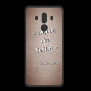 Coque  Huawei MATE 10 PRO PREMIUM Définir Rouge Citation Oscar Wilde