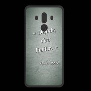 Coque  Huawei MATE 10 PRO PREMIUM Définir Vert Citation Oscar Wilde
