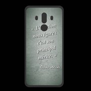 Coque  Huawei MATE 10 PRO PREMIUM Emotion égarée Vert Citation Oscar Wilde