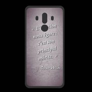 Coque  Huawei MATE 10 PRO PREMIUM Emotion égarée Violet Citation Oscar Wilde
