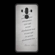 Coque  Huawei MATE 10 PRO PREMIUM Gens attrayants Gris Citation Oscar Wilde