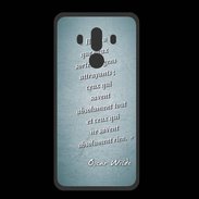 Coque  Huawei MATE 10 PRO PREMIUM Gens attrayants Turquoise Citation Oscar Wilde