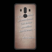 Coque  Huawei MATE 10 PRO PREMIUM Incertitude amour Rouge Citation Oscar Wilde