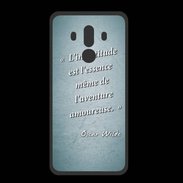 Coque  Huawei MATE 10 PRO PREMIUM Incertitude Turquoise Citation Oscar Wilde