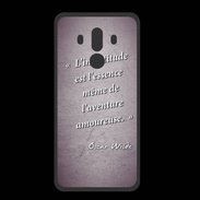 Coque  Huawei MATE 10 PRO PREMIUM Incertitude Violet Citation Oscar Wilde