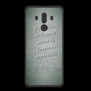 Coque  Huawei MATE 10 PRO PREMIUM Incertitude Vert Citation Oscar Wilde