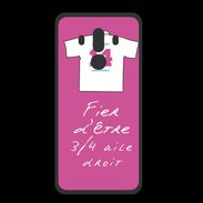 Coque  Huawei MATE 10 PRO PREMIUM 3/4 aile droit Bonus offensif-défensif Rose