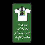 Coque  Huawei MATE 10 PRO PREMIUM Femme de rugbyman Bonus offensif-défensif Vert