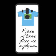 Coque  Huawei MATE 10 PRO PREMIUM Fille de rugbyman Bonus offensif-défensif Blanc 2