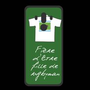 Coque  Huawei MATE 10 PRO PREMIUM Fille de rugbyman Bonus offensif-défensif Vert