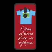 Coque  Huawei MATE 10 PRO PREMIUM Fille de rugbyman Bonus offensif-défensif Rouge 2
