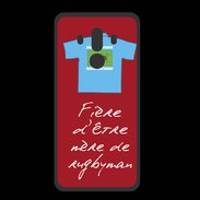 Coque  Huawei MATE 10 PRO PREMIUM Mère de rugbyman Bonus offensif-défensif Rouge 2