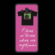 Coque  Huawei MATE 10 PRO PREMIUM Mère de rugbyman Bonus offensif-défensif Rose 2