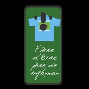 Coque  Huawei MATE 10 PRO PREMIUM Père de rugbyman Bonus offensif-défensif Vert 2